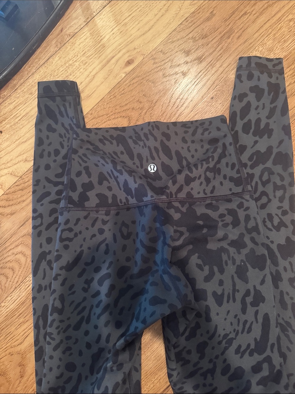 lululemon athletica Charcoal and Black Animal Print High-Rise Leggings